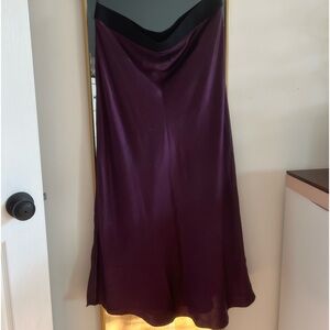 Quince silk midi skirt